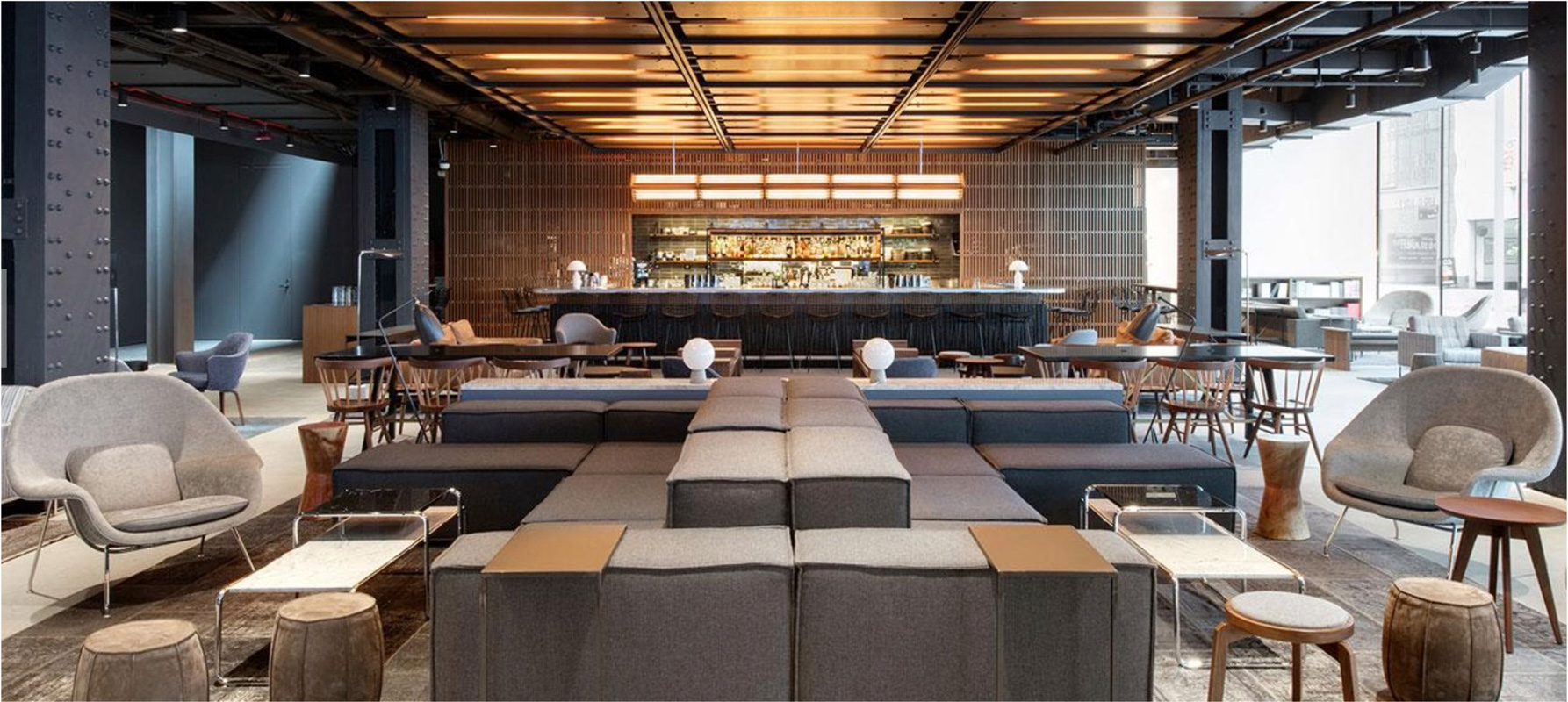 High-impact lounge environment built for a branded experience