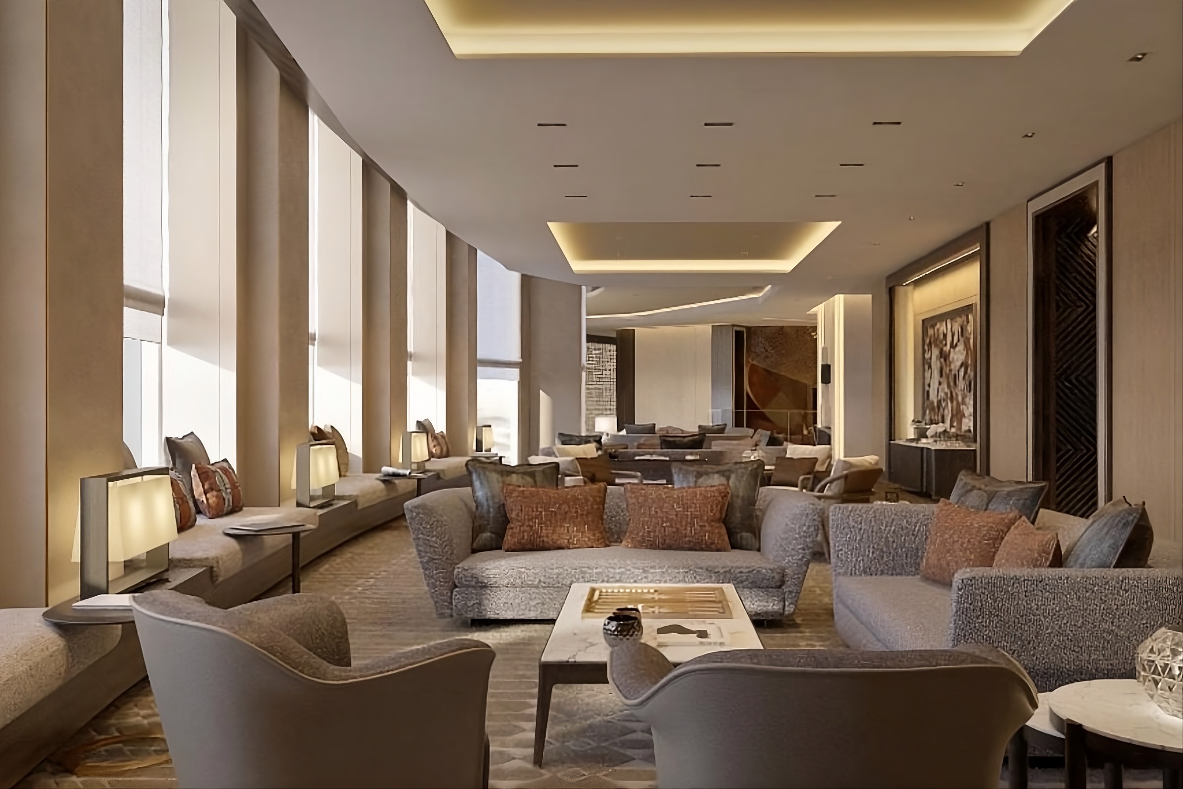 Repeatable resident lounge furniture and finishes