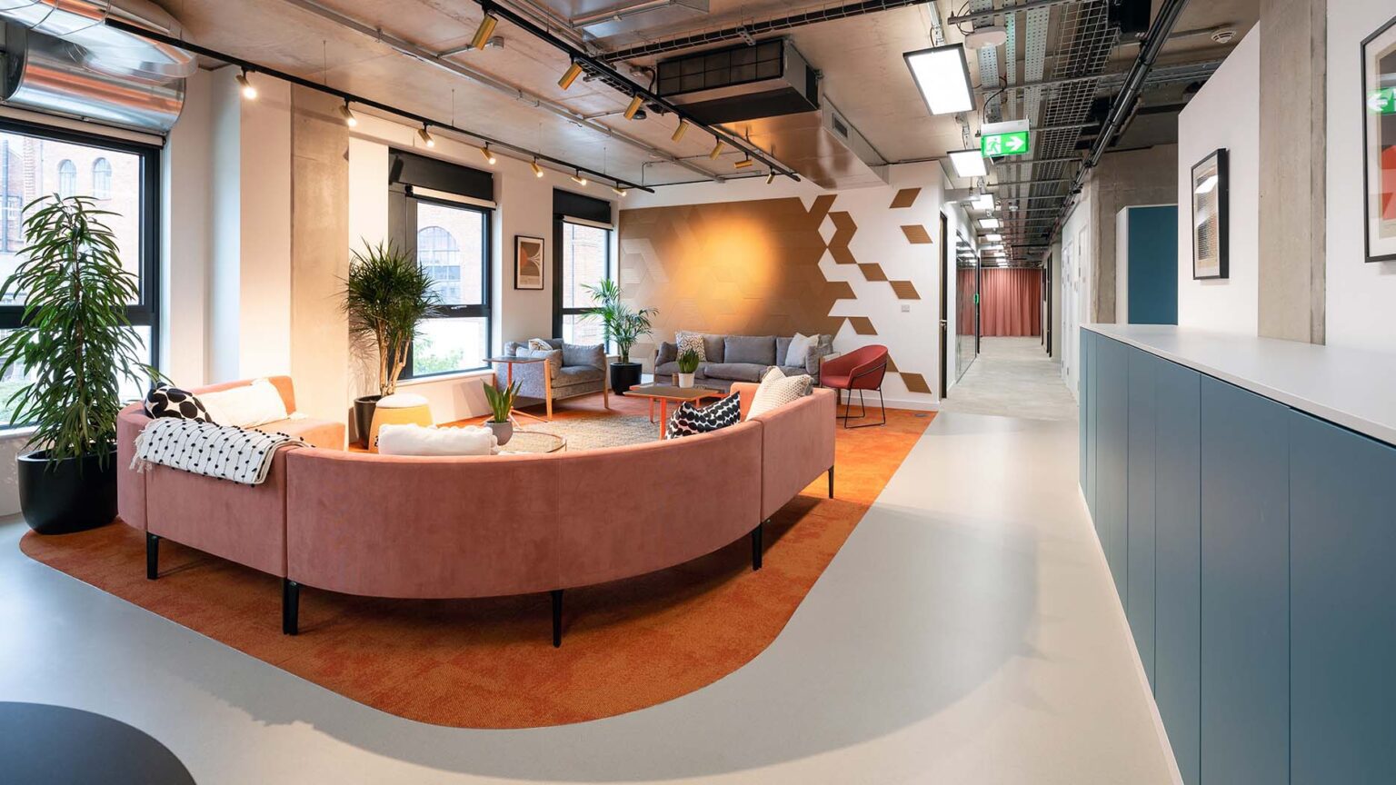 Workplace lounge and breakout interior